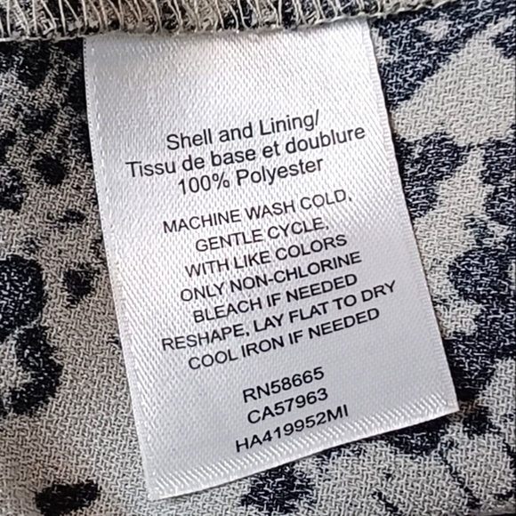 Halogen Sz 1 Snake Print Long-Sleeve Office Midi Wrap Dress - Picture 11 of 12